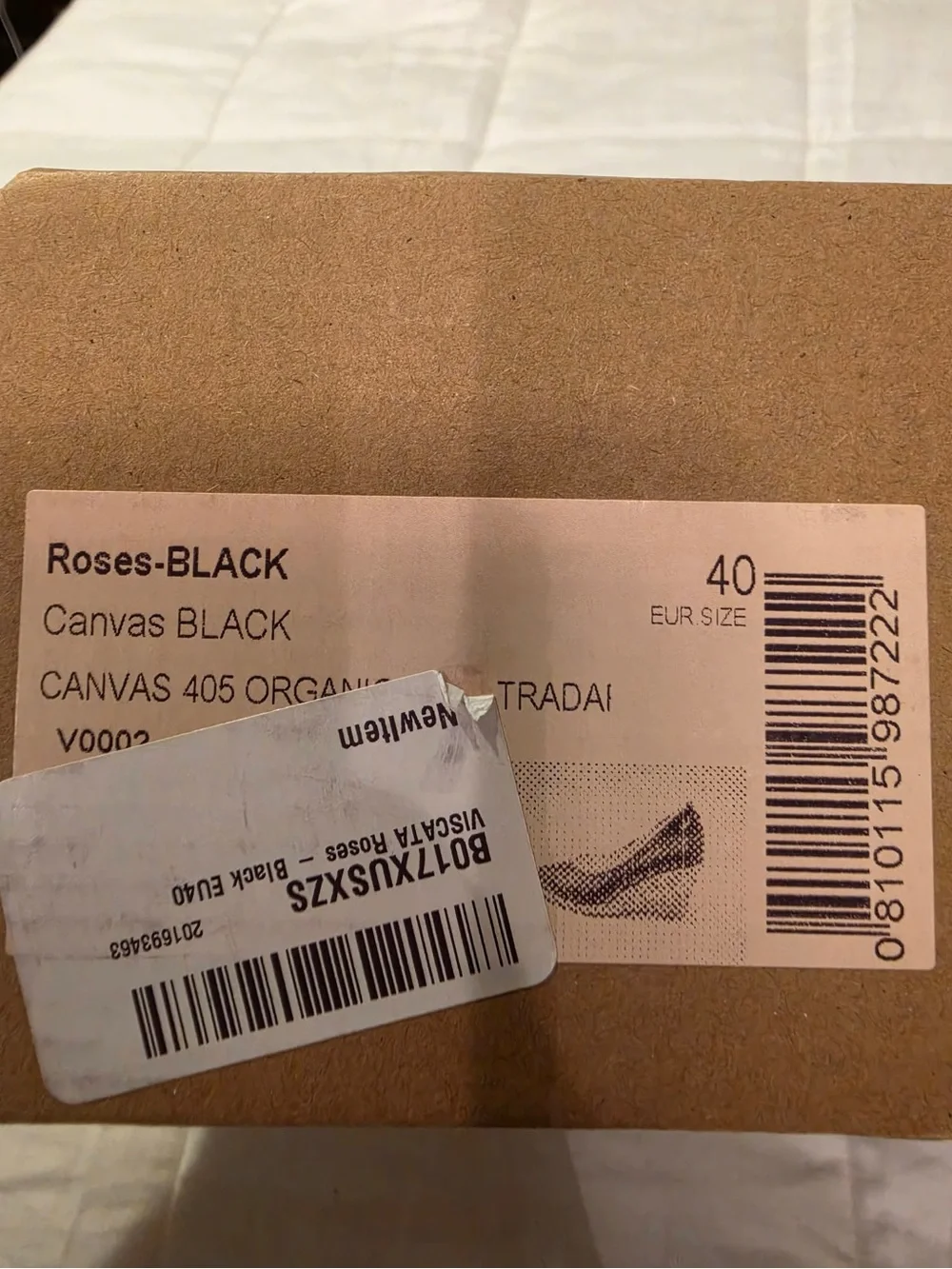 Viscata Barcelona Black Roses Canvas V Cut Espadrille Wedge Pumps